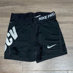 Black Nike pro shorts